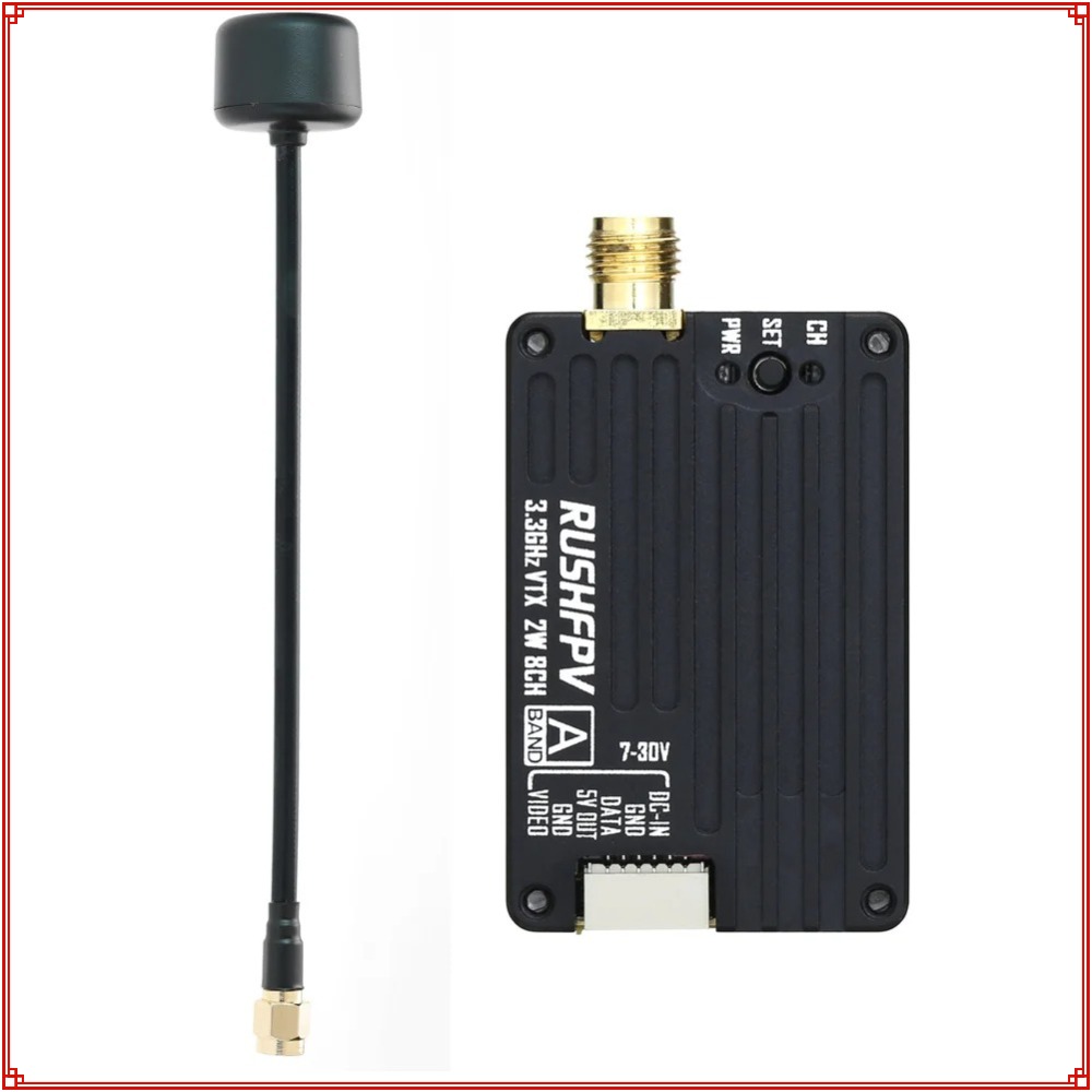 Nowy nadajnik RUSHFPV 3.3G 2W  – Fpv Drone Antenna recenzja i cena
