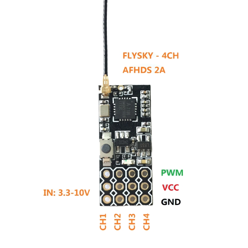 Odbiornik Flysky FS2A Mini 4CH – Fpv Drone Battery recenzja i cena
