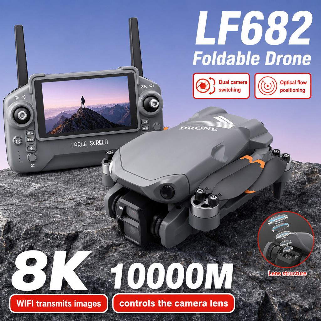 Zdjęcia lotnicze z drona LF682 – Fpv Drone Charger recenzja i cena